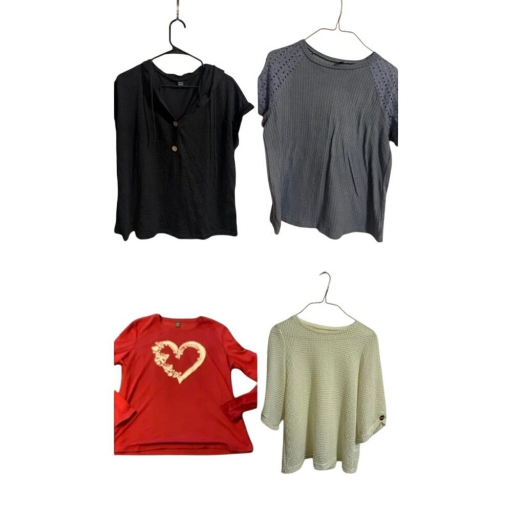 4 shein women's shirt bundle